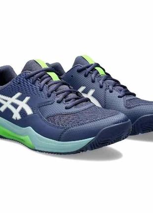 Мужские теннисные кроссовки asics gel-dedicate 8 padel темно-синий 44 (1041a414-402 44)2 фото