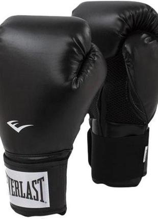 Боксерские перчатки everlast prostyle 2 boxing gloves черный уни 12 унций (925330-70-812 12)