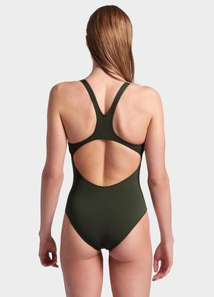 Купальник arena team swimsuit swim pro solid темно-зеленый 40 (004760-900 40)5 фото