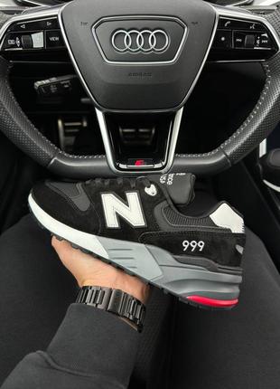 Чоловічі кросівки new balance 999 black white gray7 фото