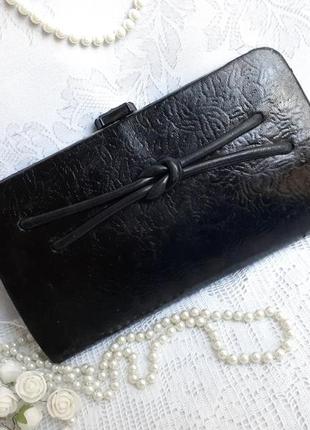 Клатч срср сумочка натуральна шкіра вінтаж 50-ті роки з бакелітовою камеєю чорний лебідь3 фото