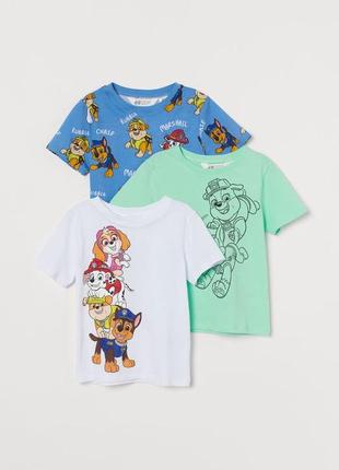 Футболка щенячий патруль h&m на мальчика 2-4 и 6-8 лет 98/104 и 122/128 см hm