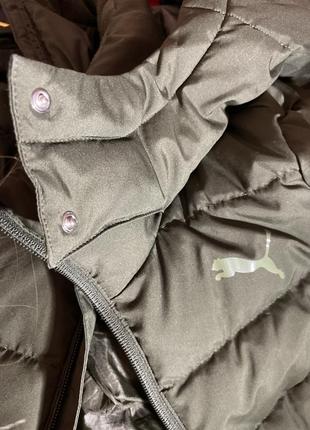 Зимняя пуховая куртка puma с капюшоном7 фото
