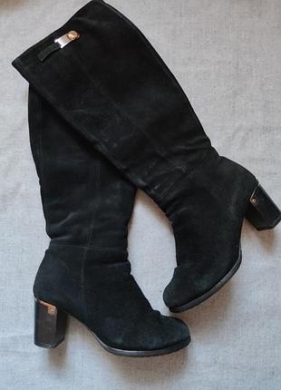 Сапоги зима осінь натуральна замша