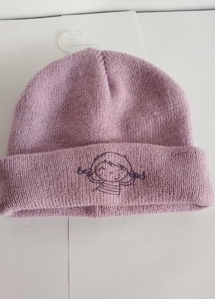 Распродажа! двойная детская шапка с отворотом немецкого бренда takko fashion