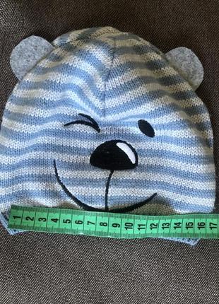 Дитячий демісезонний шапочка з вушками 1-1,5 року6 фото