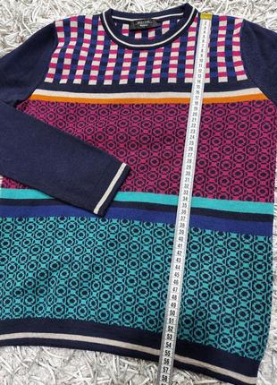 Шикарний женский разноцветный свитер weekend max mara из натуральной шерсти.4 фото