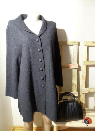 Пальто, кардиган валяная шерсть  afrika & house  пог 59 см, оригинал1 фото