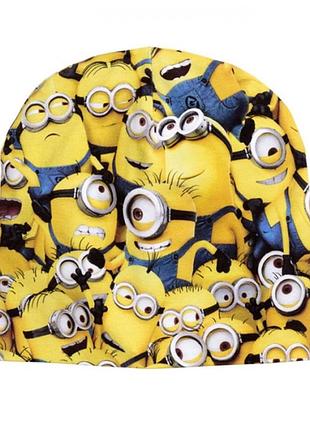 Шапка двойная трикотаж на мальчика minion h&m