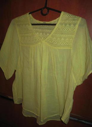 Блуза boho лимонная