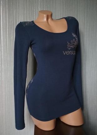 Логслив женский treysi с надписями бренда versace4 фото