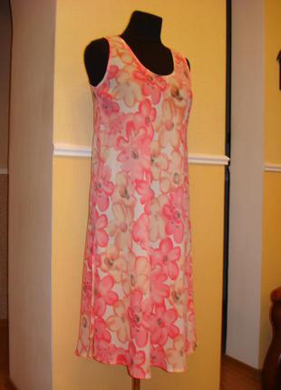 Летнее платье сарафан с принтом подойдет для беременных большого размера 16(xxl)1 фото