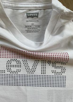 Новая футболка для девочки levi's 1-2 года2 фото