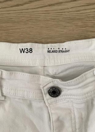 Білі джинсові стрейч-шорти з потертостями denim co3 фото