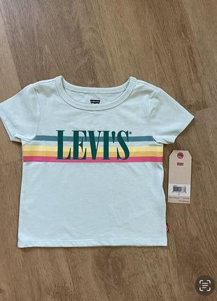 Новая футболка для девочки levi's 1-2 года5 фото