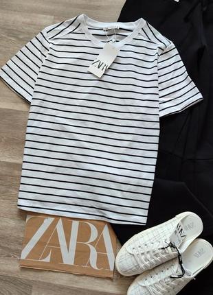 Футболка морячка zara розмір м оригінал new collection