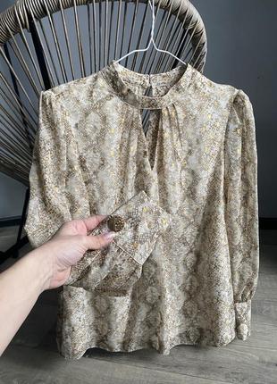 Блуза/блузка/блуза в анималистичный принт/блуза с люрексом2 фото