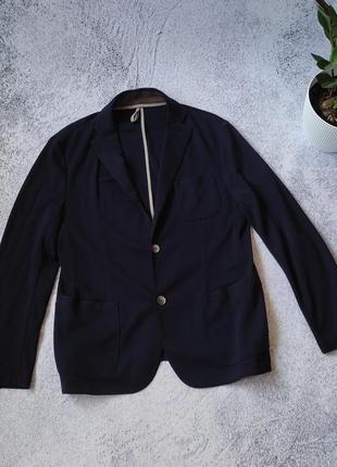 Мужской шерстяной пиджак блейзер bogner blazer wool unlined elbow patches single breasted notch