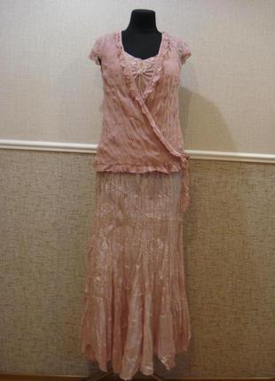 Длинное нарядное платье костюм большого размера 16 /20