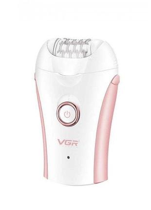Эпилятор для тела vgr v-705, женская электробритва для ног, бикини-триммер. цвет: розовый