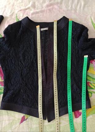 Ivivi italy итальянская узорная сеткой  накидка пиджак жакет кофточка короткая3 фото
