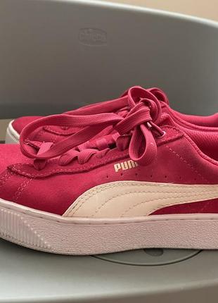 Чудові замшеві рожеві кеди puma оригінал кросівки puma