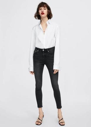 Zara premium skinny jeans, zara, джинси зара, чорні джинси, чорні скінні1 фото