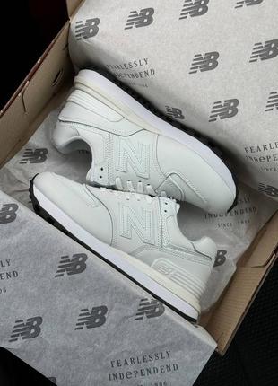 Женские кроссовки new balance classic prm all white2 фото