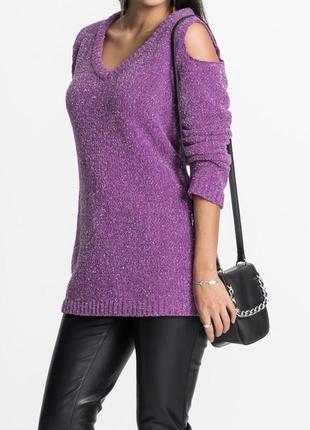 Пуловер з вирізами на плечах. bodyflirt