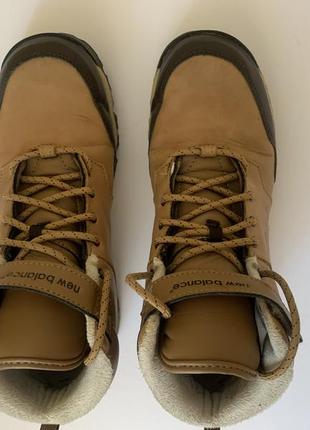 Женские кроссовки, теплые бежевые ботинки new balance, р. 38-39, стелька 25 см4 фото