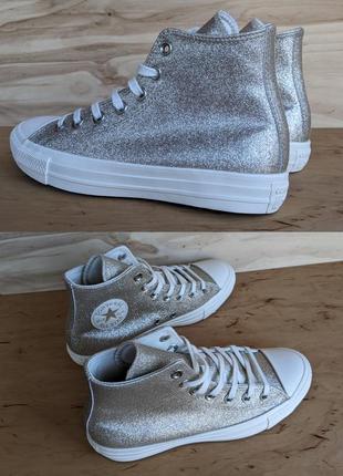 Converse all star ctas hi light metallic кеди vans nike blazer4 фото