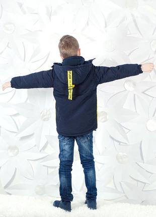 Якісна демісезонна куртка для хлопчика від grace (угорщина), (р. 134)5 фото