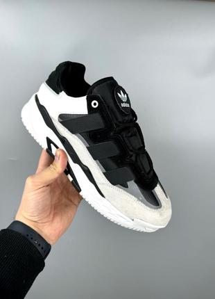 Кроссовки adidas niteball white-black