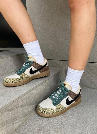 Кроссовки nike dunk low safari