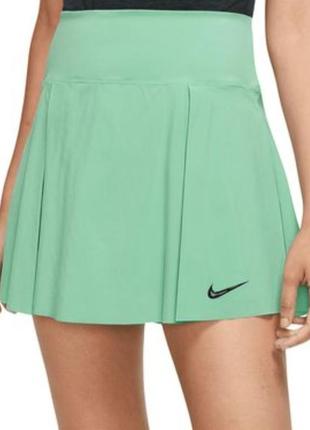 Короткая теннисная спортивная юбка nike dri fit advantage новая оригинал2 фото