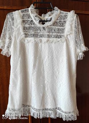 Ажурная блузка house