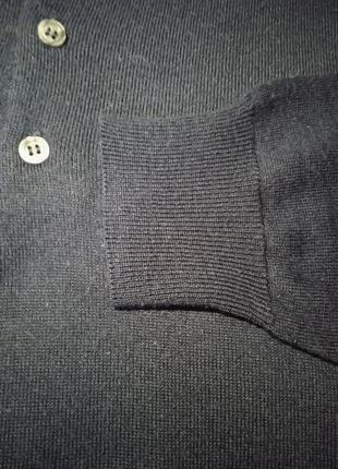 Базовый свитер поло из шерсти италия/ джемпер полушерсть4 фото