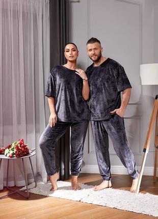 Домашний велюровый костюм пижама цвета8 фото