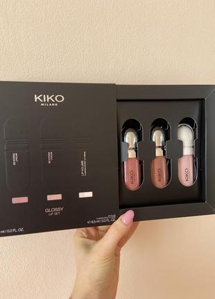 Набор блесков для губ kiko milano