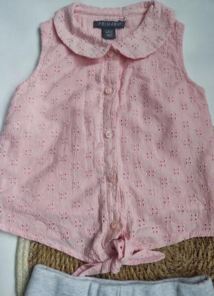 Набір шорти та блуза на дівчинку 3-4 роки4 фото