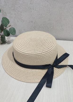 Капелюх дитячий солом'яний літній панама шляпа солома