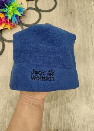 Теплая флисовая шапка jack wolfskin one size