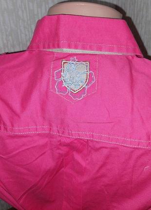 Шикарная розовая рубашка milano italy donna, 💯 оригинал, молниеносная отправка 🚀⚡5 фото