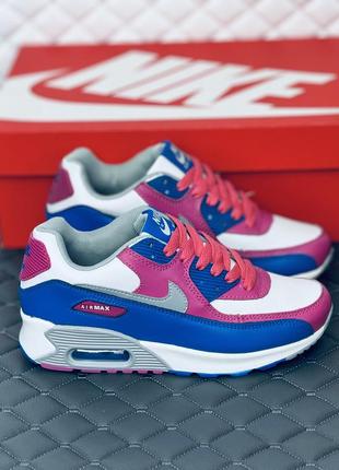 Кроссовки женские весенние кожаные nike air max 90 кроссовки найк 90 кожа весна1 фото