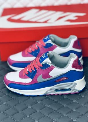 Кроссовки женские весенние кожаные nike air max 90 кроссовки найк 90 кожа весна2 фото