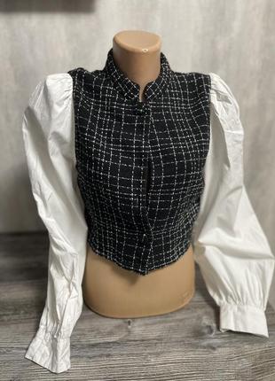 Блузка zara , блуза , накидка , кофта1 фото