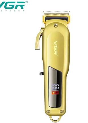 Машинка для стрижки vgr professional hair clipper v-278 gold, домашня машинка для стрижки волосся4 фото