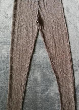 Кружевные лосины леггинсы