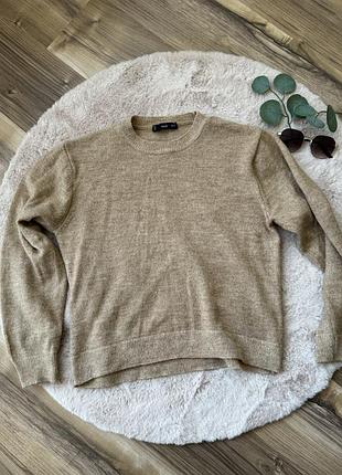 Бежевый свитер mango
