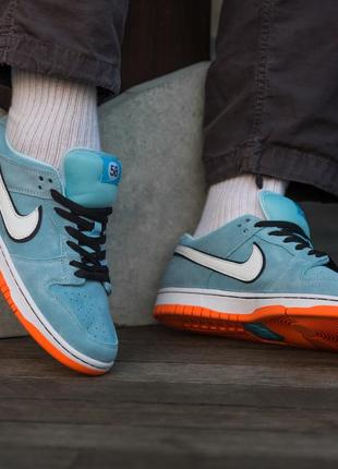 Женские кроссовки nike sb dunk blue orange club 58 38-417 фото